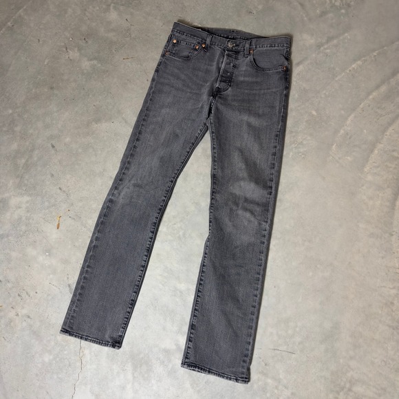 Levi's Other - Levi's‎ Premium 501 Original Fit Jeans Mens 32x34 Grey Straight Leg Baggy Denim